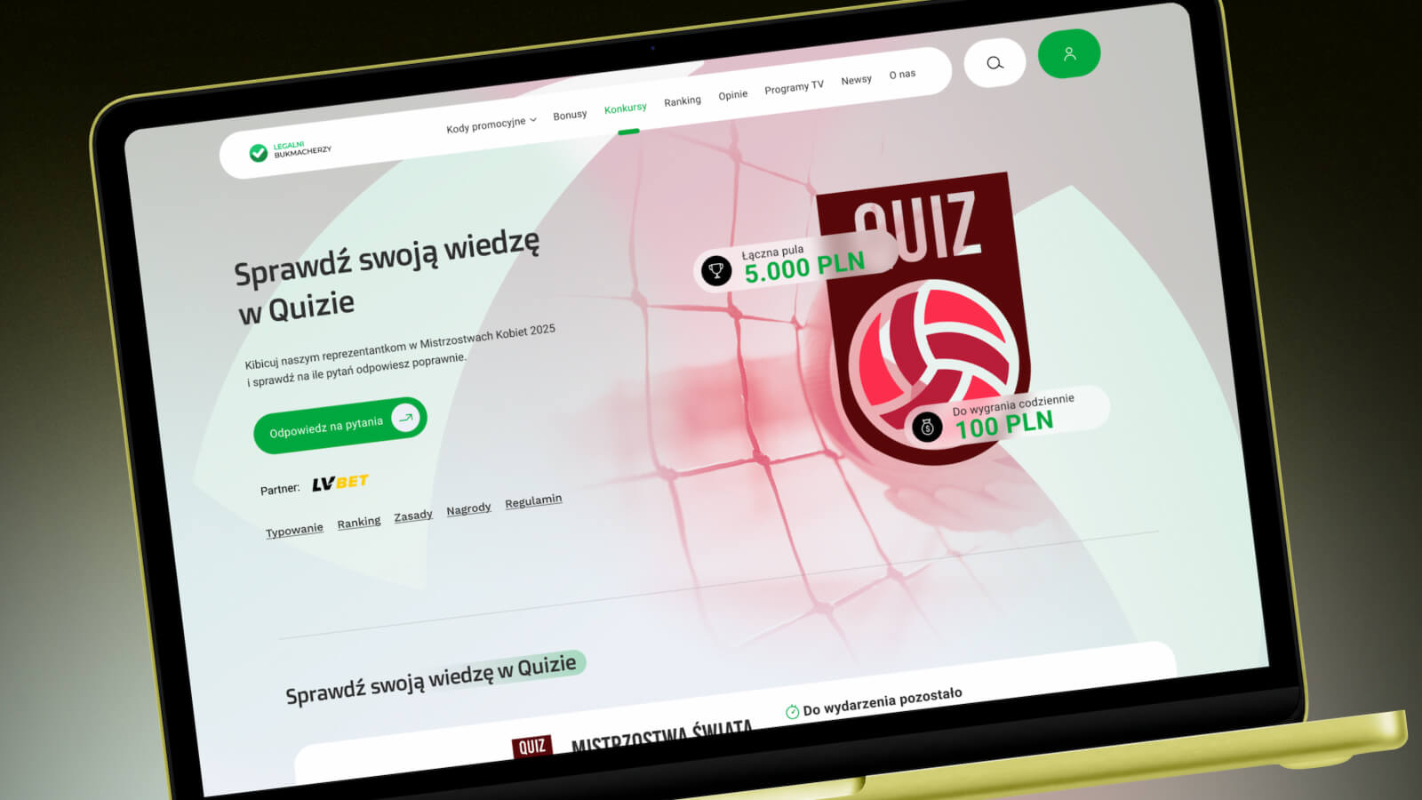 CALCIO - hero aplikacji do zarządzania klubem - widok 1