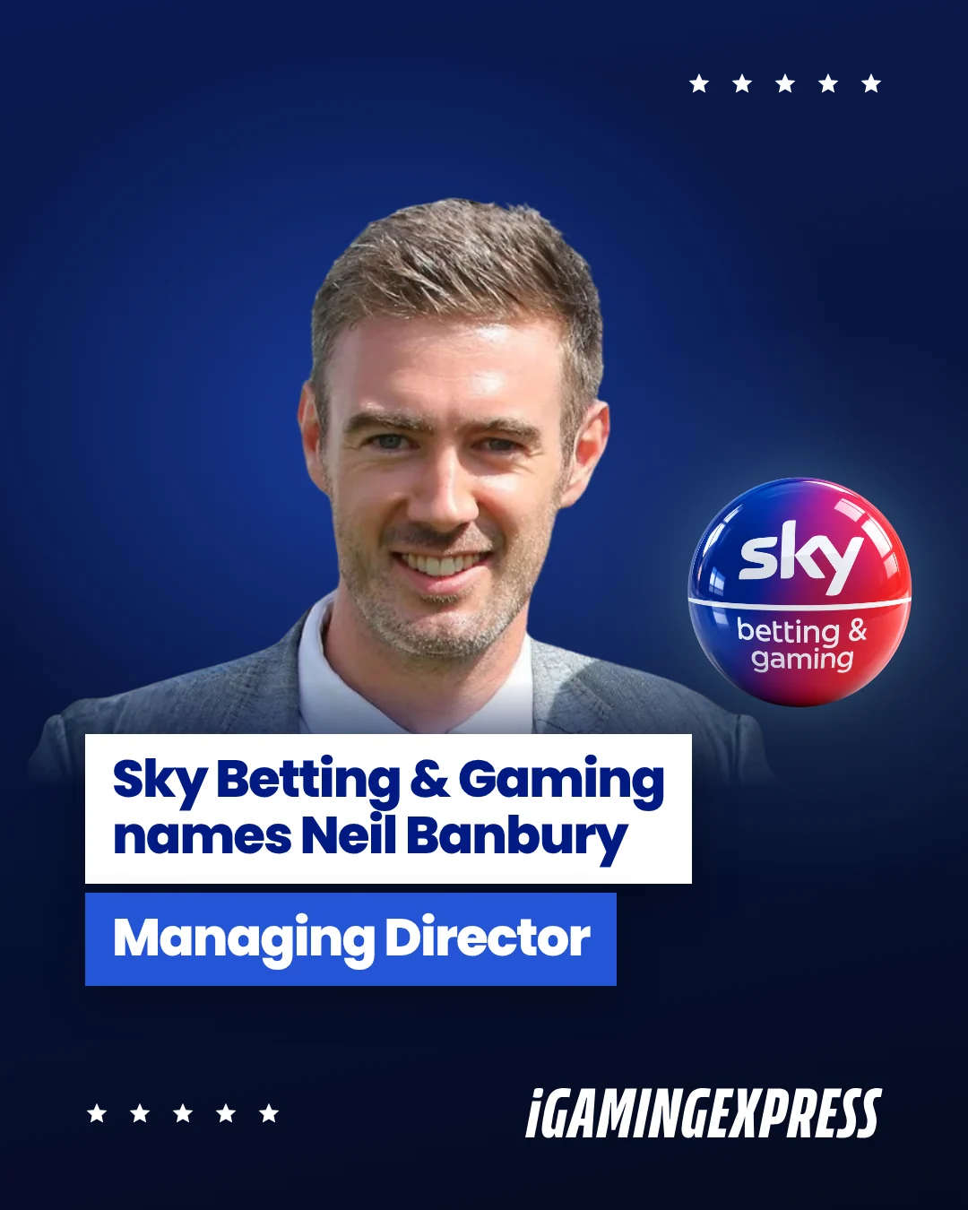 Publikacja iGamingExpress o nowym Managing Director w Sky Betting and Gaming