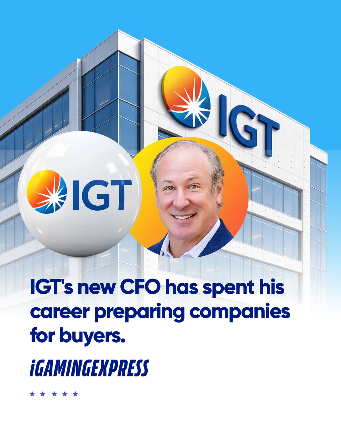 Nowa kreacja iGamingExpress z dużą typografią