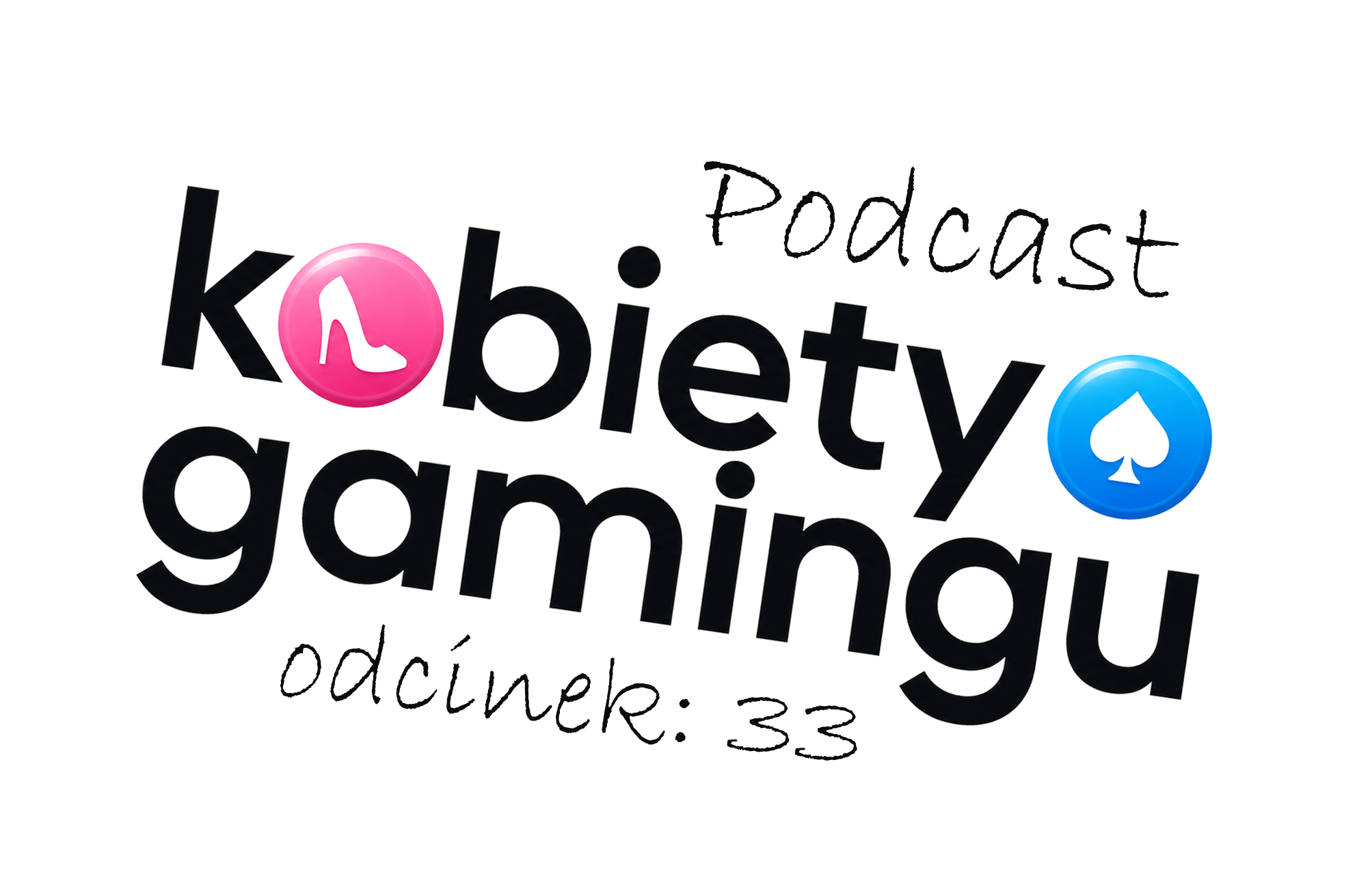 Pełny logotyp Kobiety Gamingu Podcast